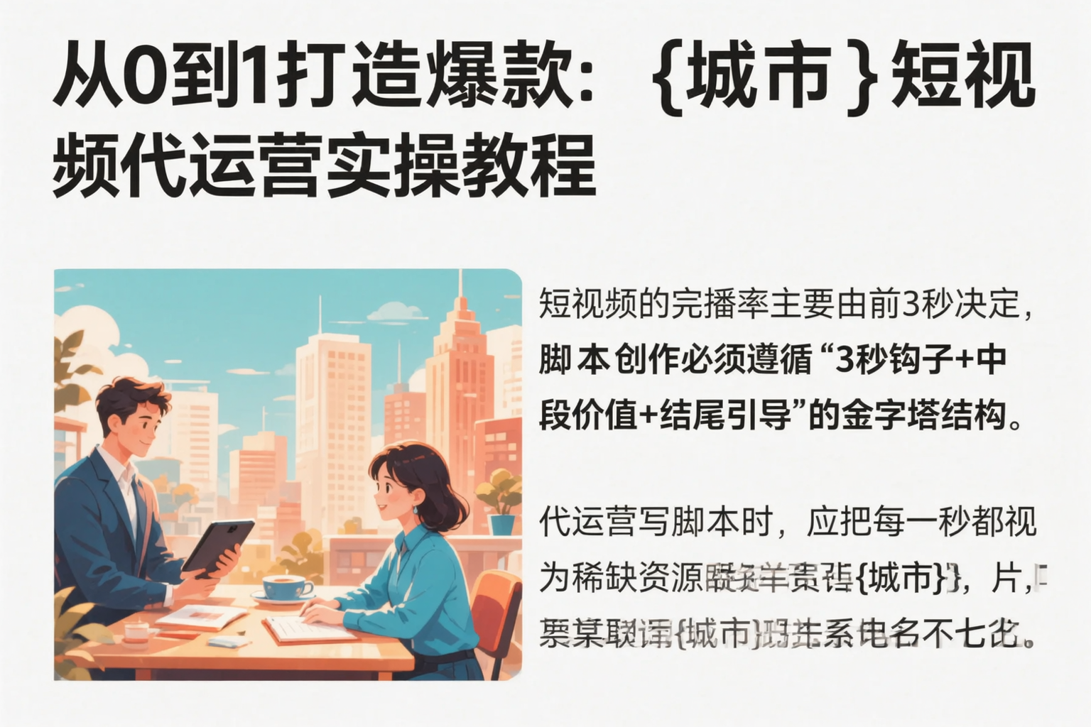从0到1打造爆款：娄底短视频代运营实操教程