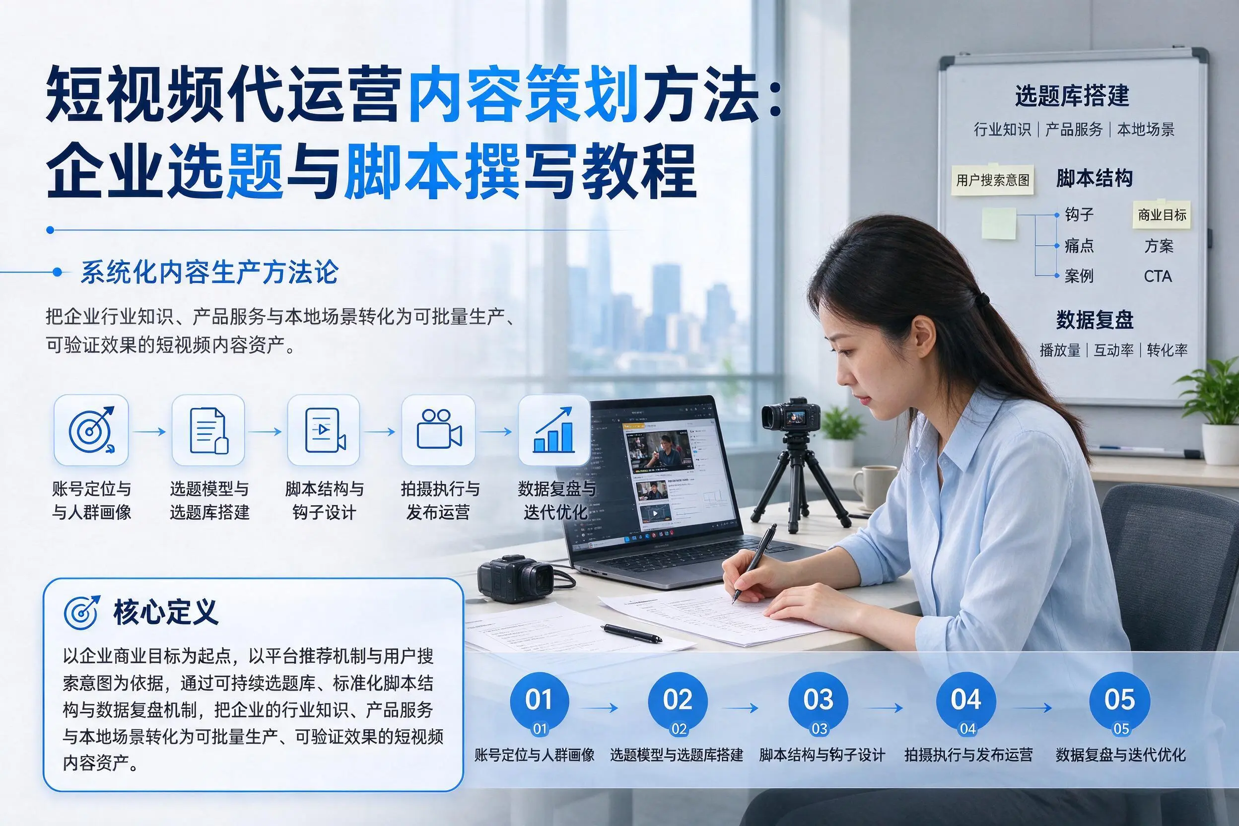 短视频代运营内容策划方法：娄底企业选题与脚本撰写教程