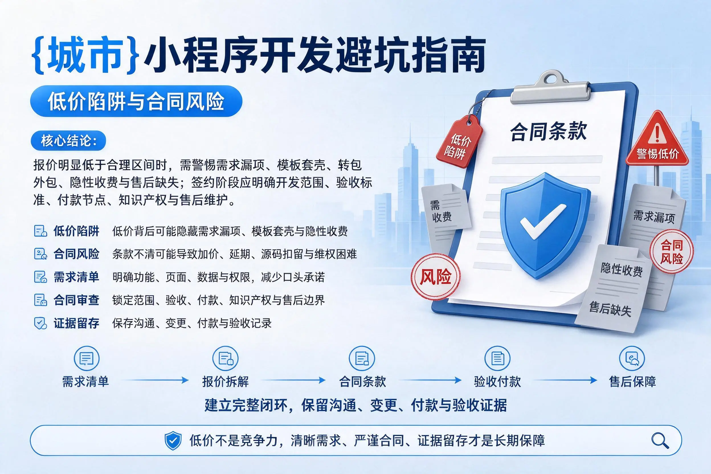 娄底小程序开发避坑指南：低价陷阱与合同风险