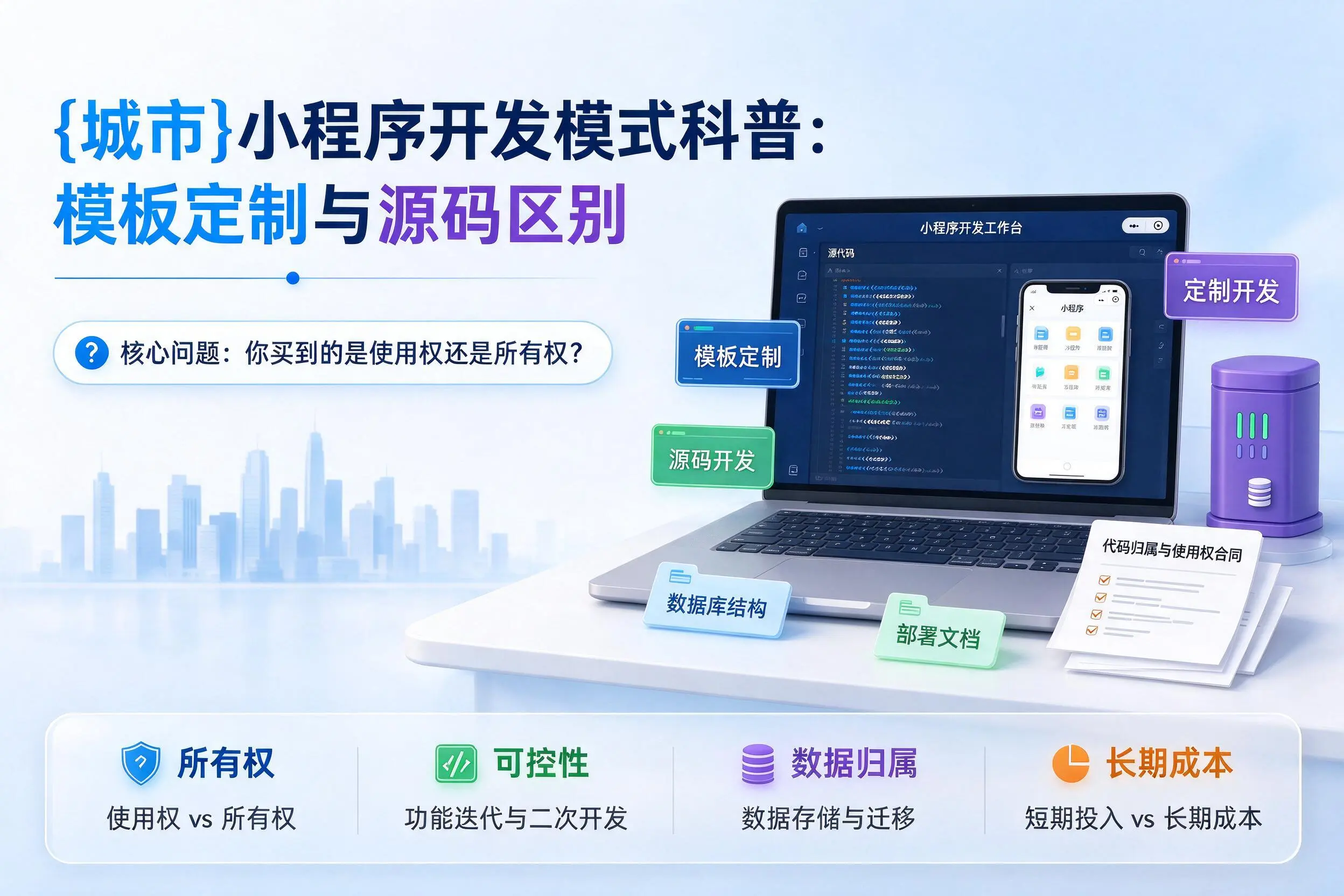 娄底小程序开发模式科普:模板定制与源码区别