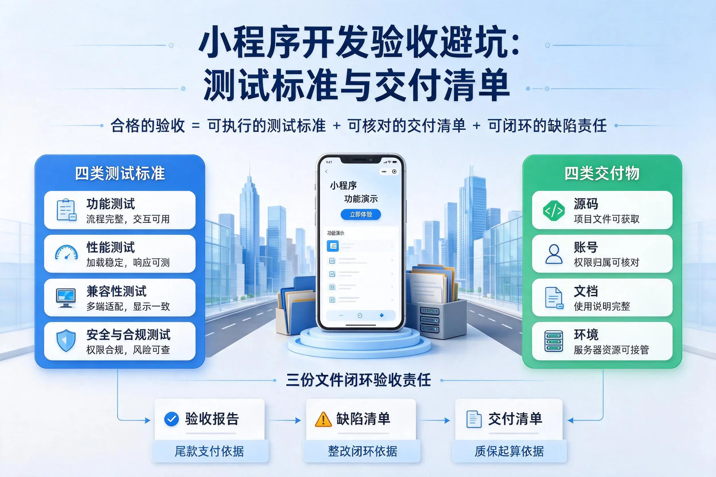 娄底小程序开发验收避坑：测试标准与交付清单