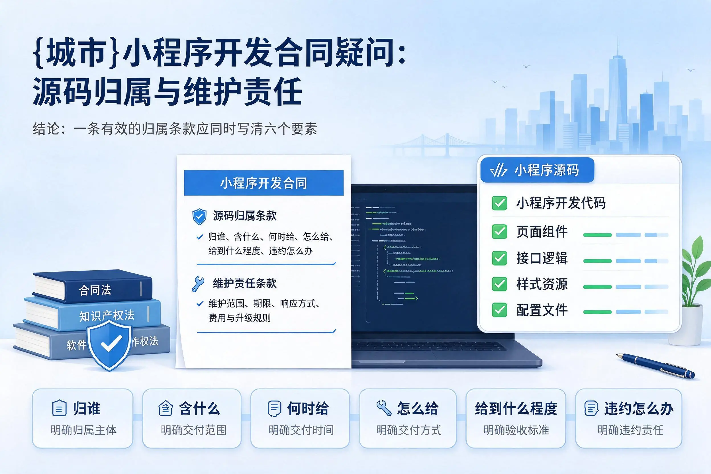 娄底小程序开发合同疑问：源码归属与维护责任