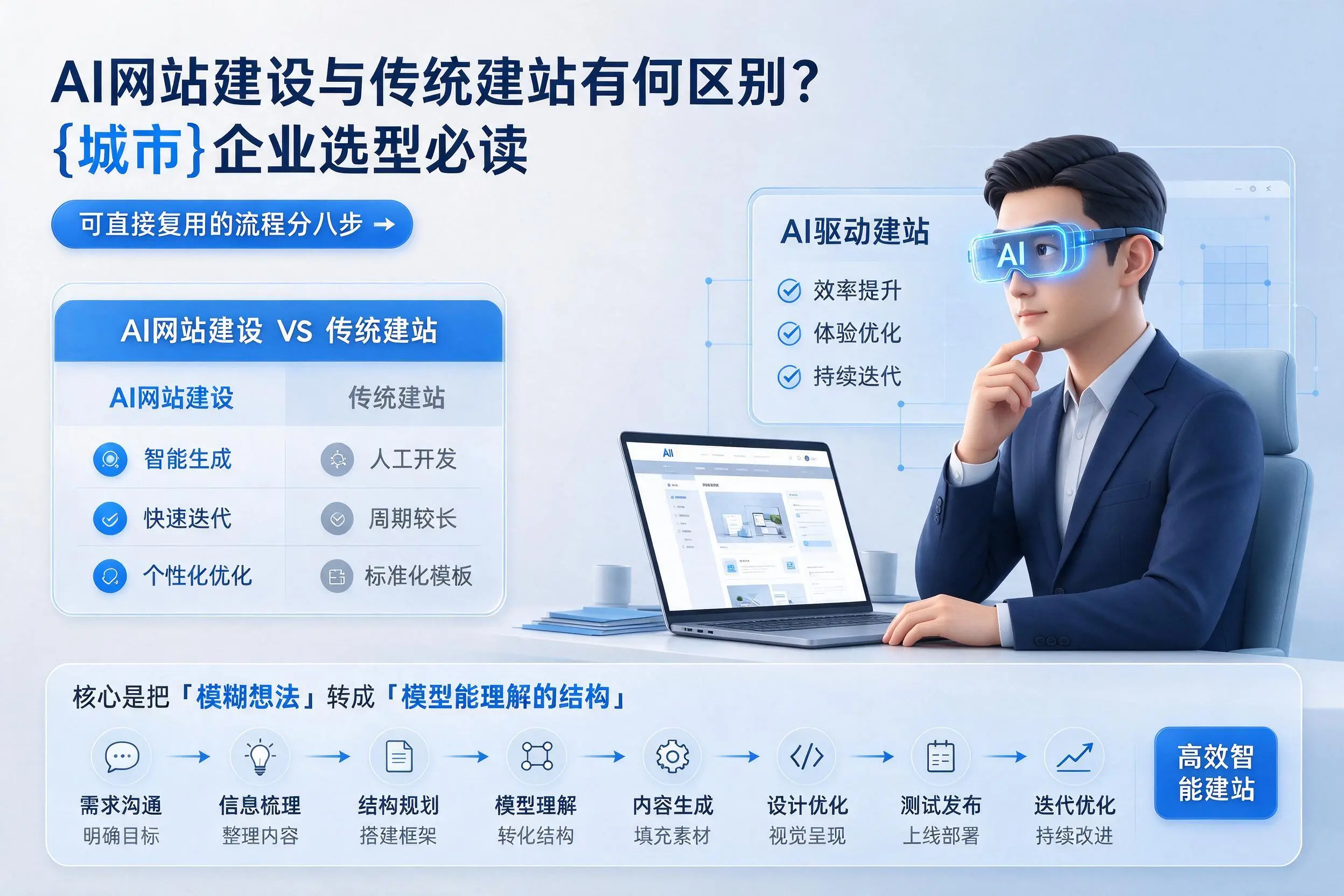 AI网站建设与传统建站有何区别?娄底企业选型必读