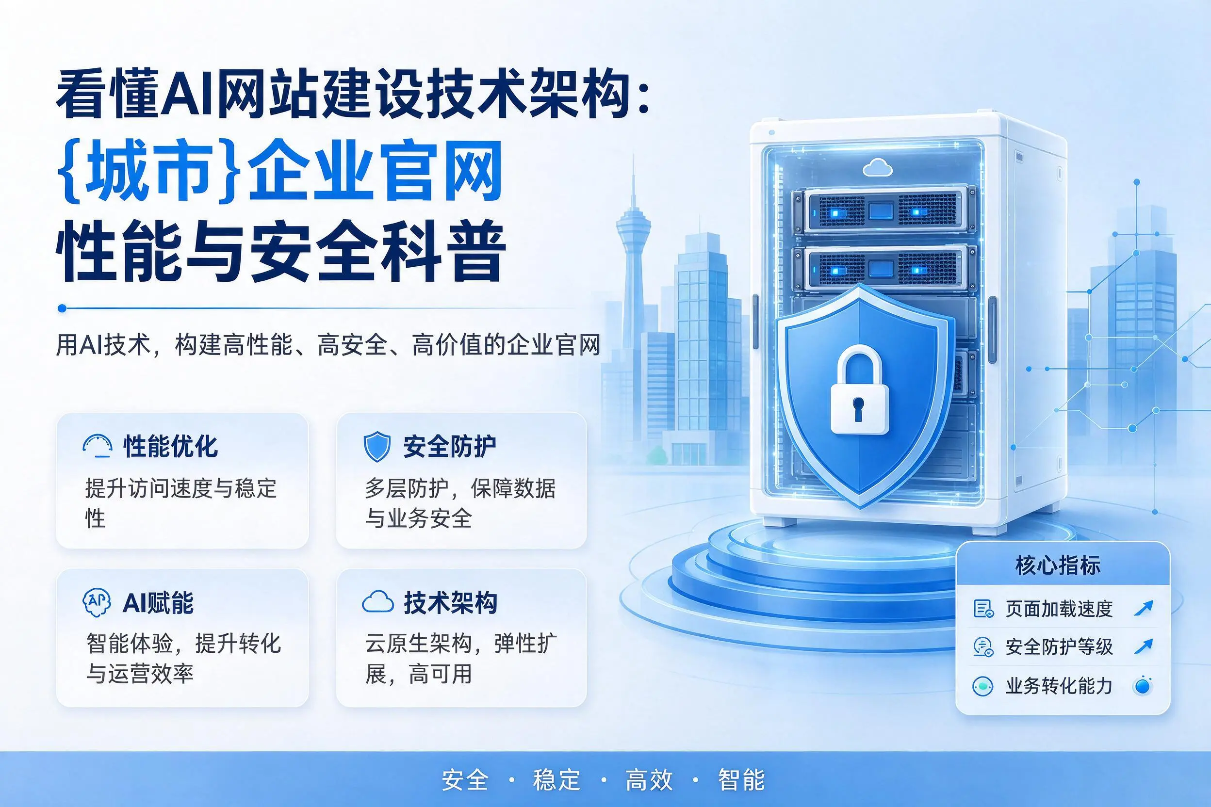 看懂AI网站建设技术架构:娄底企业官网性能与安全科普