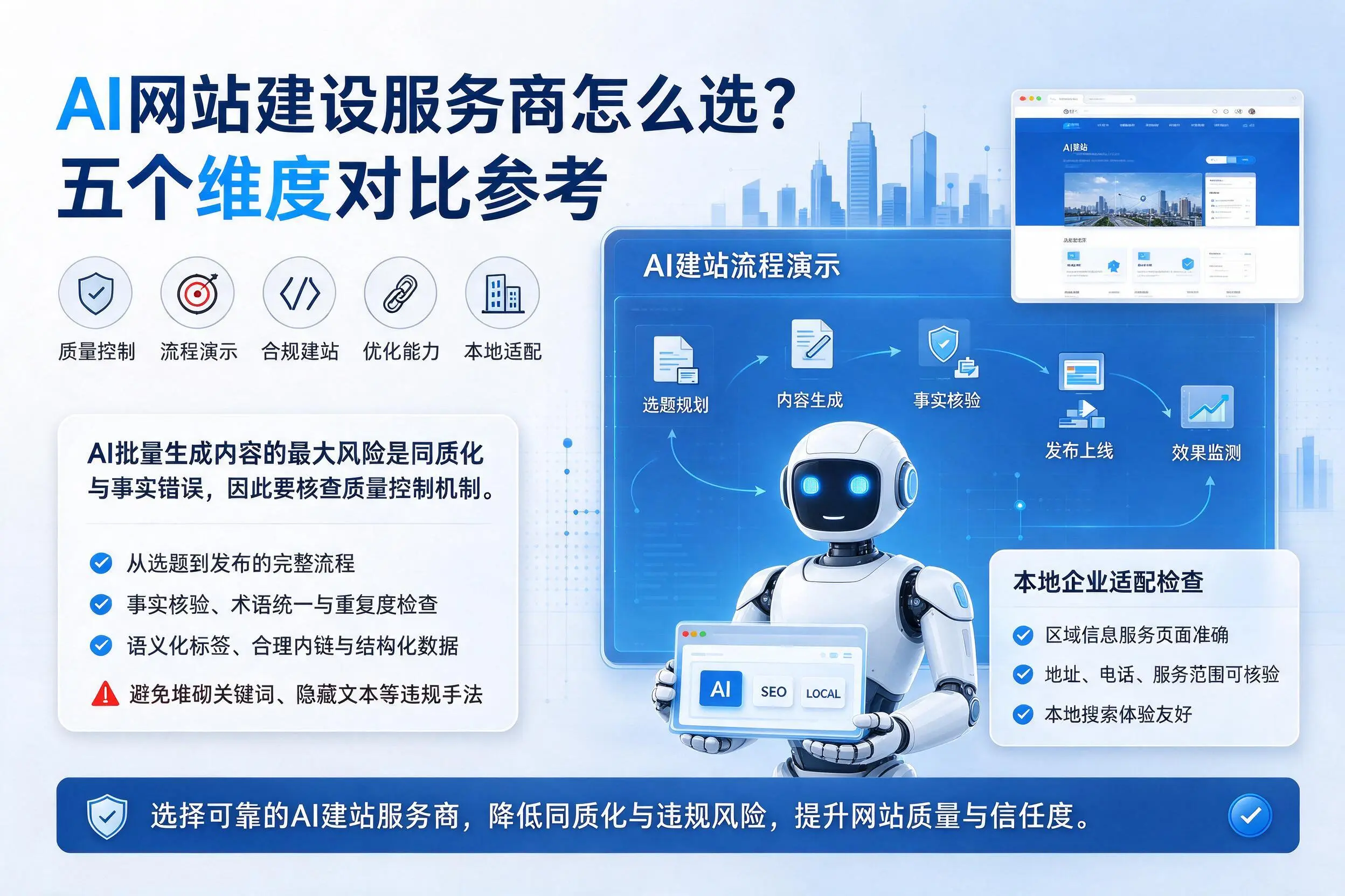 娄底AI网站建设服务商怎么选？五个维度对比参考
